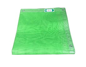 アイモニカ　防炎メッシュシート　グリーン 1.8X3.6 ハトメピッチ450mm
