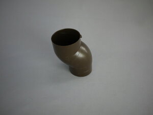 ハイ丸回転エルボ 新茶 60MM KQ5546|雨樋 住宅用雨どい 住宅用雨樋 雨どい金具 雨樋金具 軒樋 雨水 雨どい用品 雨どい 部品 修理 取り替え 取り付け リフォーム 建築資材 メーカー 住宅建材 建材