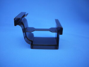 PC77CS軒継手 ブラック MQC6644|雨どい 雨樋 金具 雨どい金具 雨樋金具 住宅用雨どい 住宅用雨樋 軒樋 雨水 雨どい用品 部品 修理 取り替え 取り付け リフォーム 建築資材 メーカー 樋 建材商人