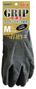 ショーワグローブ グリップカーボン M NO.318|背抜き手袋 背抜き 滑り止め すべり止め グリップ ショーワ メンズ 作業用品 グローブ 作業 作業用 手袋 作業用手袋 作業手袋 作業グローブ てぶ