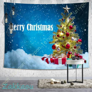 クリスマスツリー タペストリー 壁掛け クリスマス 飾り クリスマスデコレーション 多機能 インテリア 部屋 窓 カーテン プレゼント おしゃれ オーナメント
