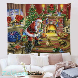 クリスマス飾り タペストリー ショップ インテリア 壁掛け モダン おしゃれ クリスマスデコレーション 欧米風 多機能 装飾布 部屋 カーテン パーティー壁