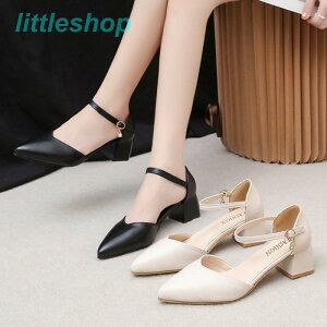 パンプス レディース ポインテッドトゥ 美脚 Vカット チャンキーヒール セパレート 大きいサイズ 小さいサイズ 歩きやすい 柔らかい クッション アンクル