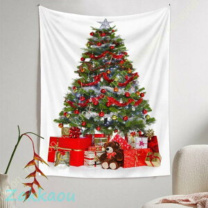クリスマスツリー タペストリー 壁掛け クリスマス 飾り クリスマスデコレーション 多機能 インテリア 部屋 窓 カーテン プレゼント おしゃれ オーナメント
