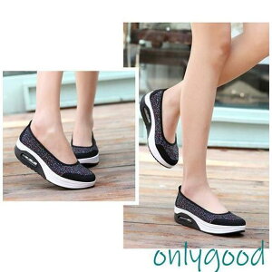 厚底スニーカー レディース 船型底 スリッポン ダイエットシューズ 姿勢 ストレッチ ウォーキングシューズ スポーツ 軽量 メッシュ ジョギング
