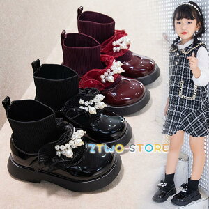子供ブーツ キッズ 蝶結び 子供靴 女の子 男の子 秋冬 ブーツ ショートブーツ シューズ ジュニア サイドゴア キッズ靴 ベビー靴 おしゃれ 可愛い 新品