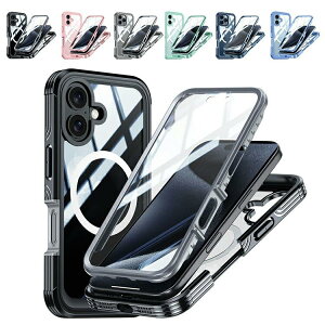 iPhone16 �P�[�X �ϏՌ� iPhone 16 Plus/16 Pro/16 Pro Max �J�o�[ �J�����ی삠�� �N���A �w�ʓ��� ���� �O��ی� �t���J�o�[ Qi�[�d ���C�����X�[�d �Ή� Apple �A�b�v�� �A�C�t�H��16/16�v���X/16�v��/16�v