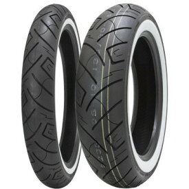 150/80B16 M/C (WW)TL ホワイトウォール Shinko SR777 リア タイヤ