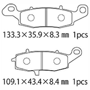 NTB �u���[�L�p�b�h A61-005KN �K���Ԏ� �o���I�X2 ZR250-1�`9 �A�G�X�g���� BJ250J7F/8F �A BJ250 F1�`4/K7�`8F