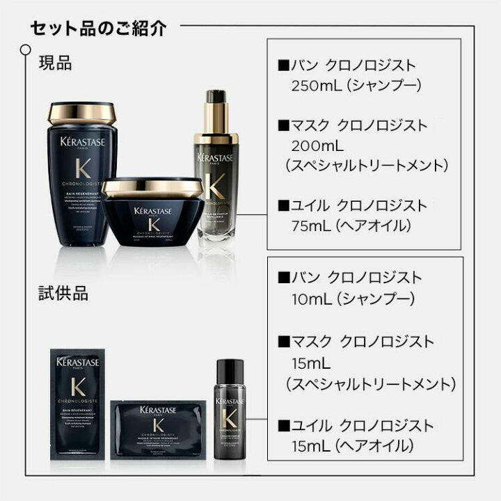 楽天市場】さらツヤ髪トータルケアセット(バン クロノロジスト 250mL+ 
