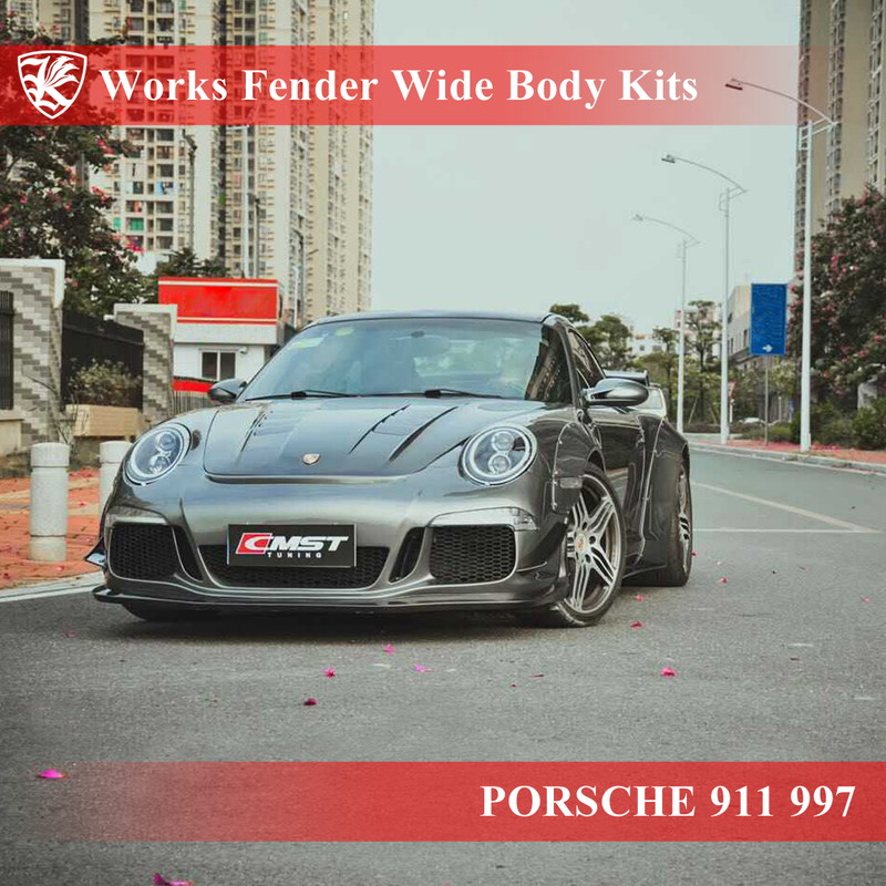 ポルシェ 911 997 K'sスタイル 世界の人気ブランド ワークスフェンダーワイドボディキット 991GT3ルック PORSCHE 2021年最新海外 ケルベロス Kerberos
