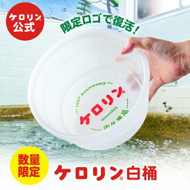 【数量限定！復刻】 ケロリン桶 白 ホワイト A型 関東版 桶 風呂桶 洗面器 お風呂グッズ ケロリングッズ 懐かしい レトロ 昭和 銭湯 黄色い桶 プラスチック ケロロ グッズ ケロリン100周年