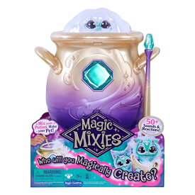 Magic Mixies Magical Misting Cauldron with Interactive 8 inch Blue Plush Toy and 50+ Sounds and Reactions, Multicolor 並行輸入品