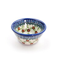 ボウルφ10cm[K436-DU289]【ポーリッシュポタリー[ポーランド食器・陶器]】食洗機対応 電子レンジ対応 花…