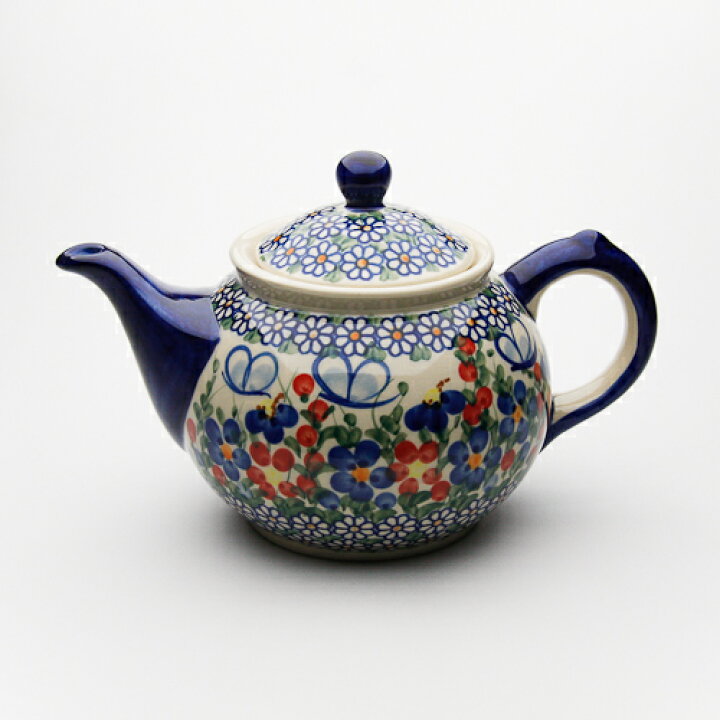 楽天市場】ティーポット・大[V333-A001]【ポーリッシュポタリー  