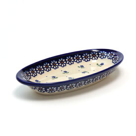 オーバル小皿 (V113-C022)【ポーリッシュポタリー[ポーランド食器・陶器]】