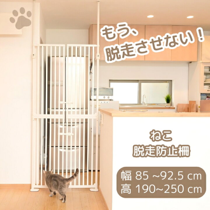 楽天市場】ねこ 脱走防止 ゲート にゃんドア 猫 脱走防止 ゲート 猫 