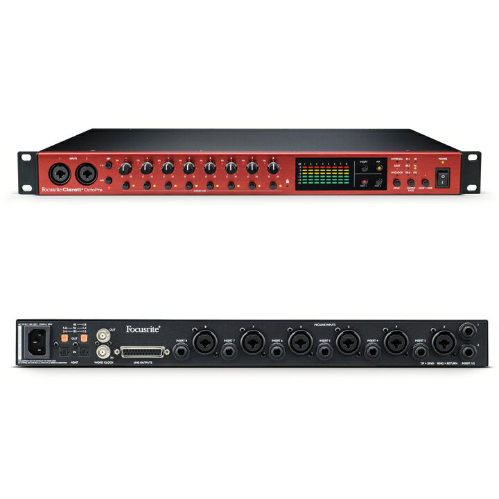 楽天市場】Focusrite Clarett+ Octopre フォーカスライト マイク 