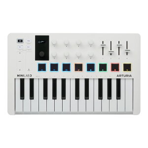 Arturia MiniLab 3 WH (White) A[gA MIDIL[{[h y RpNg zCg