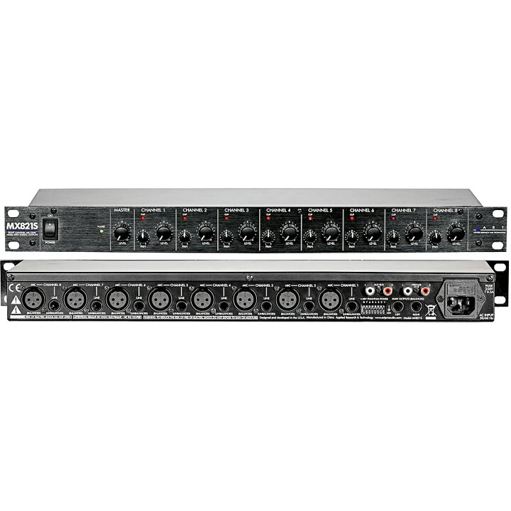 楽天市場】ART MX821S (8ch マイク／ライン・ミキサー) : MUSICLAND 
