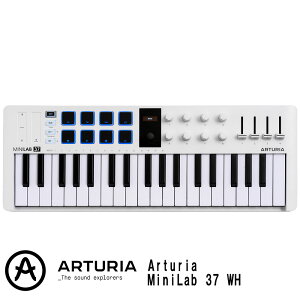 Arturia MiniLab 37 WH �A�[�g���A MIDI�L�[�{�[�h 37��
