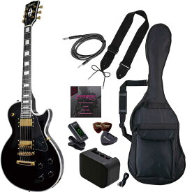 Photogenic LP-300C BK ライトセットフォトジェニック エレキギター 黒 ブラック レスポール 初心者向け