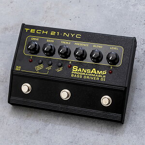 TECH 21 SansAmp PROGRAMMABLE BASS DRIVER DI �e�b�N21 �T���Y�A���v �x�[�X�v���A���v DI