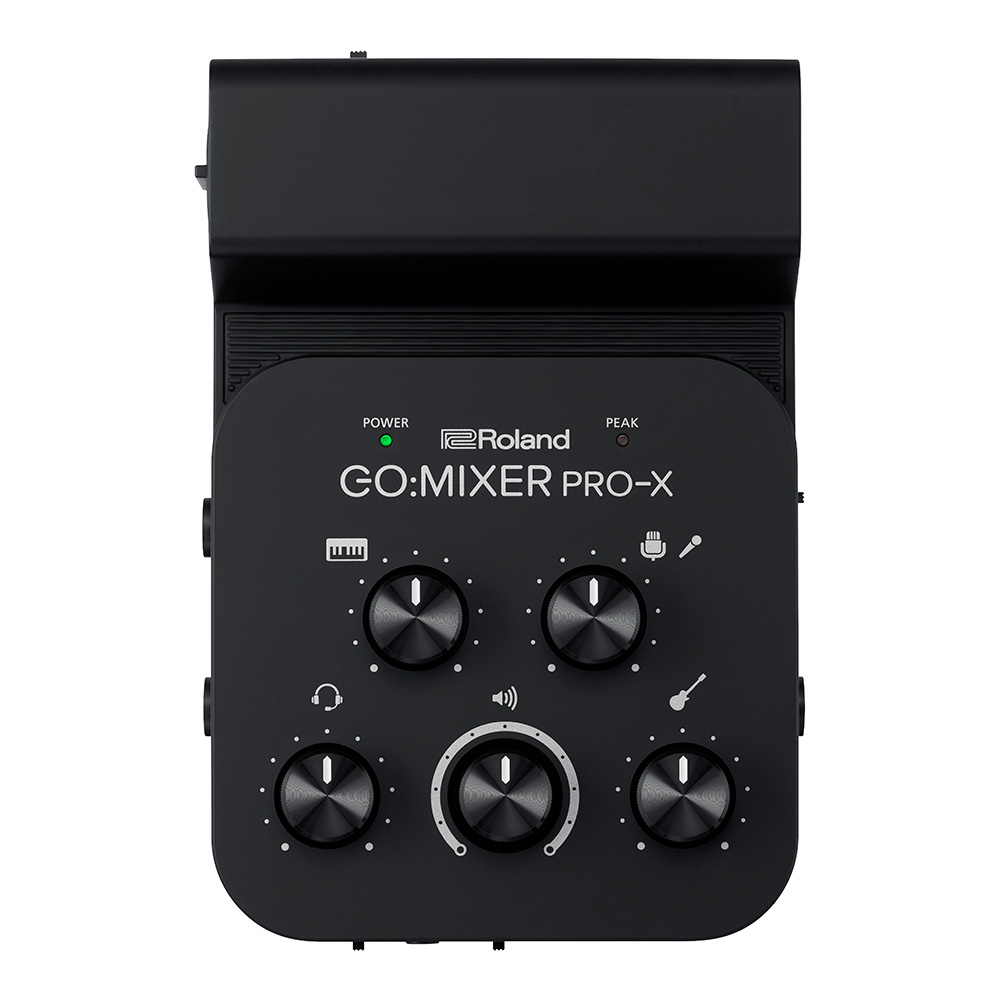 ミュージック ビデオの制作やライブ ストリーミング ポッドキャストに最適なモバイル デバイス専用ポータブル おすすめ ミキサー Roland Mixer GO:MIXER for 【おまけ付】 Audio PRO-X Smartphones