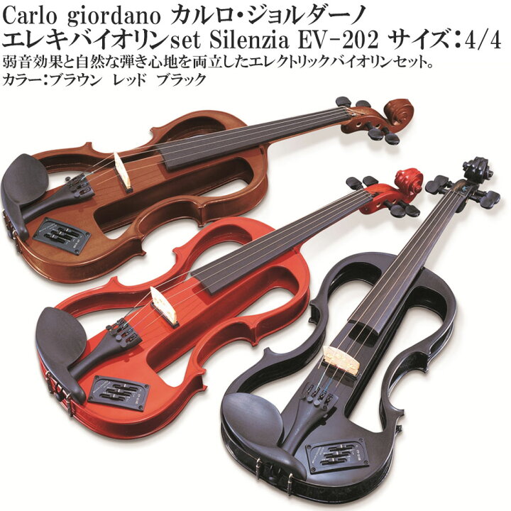 楽天市場】Carlo giordano カルロ・ジョルダーノ エレキバイオリン 