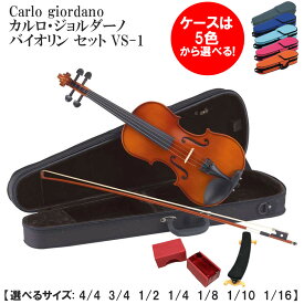 Carlo giordano カルロ・ジョルダーノ バイオリン セット VS-1 【サイズ 4/4、3/4、1/2、1/4、1/8、1/10、1/16】