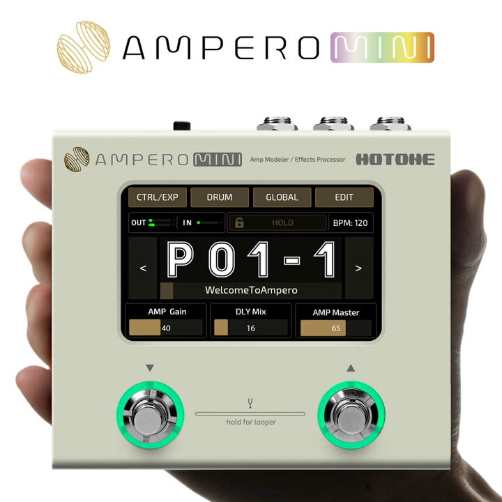 楽天市場】HOTONE Ampero Mini ホットーン アンプモデラー マルチ  