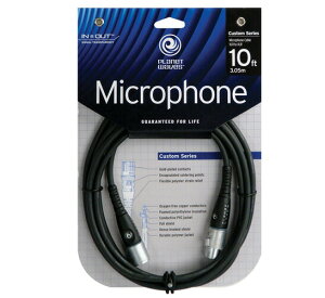 Planet Waves /PW-M-10 10ft. XLR Male to XLR Female Custom Series Microphone Cable
