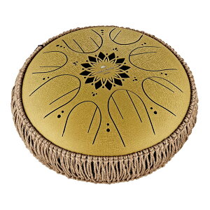 MEINL Sonic Energy 10 Medium Octave Steel Tongue Drum, C Major, 8 Notes, 432 Hz, Gold [MOSTD3G]