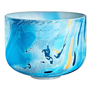 MEINL Sonic Energy 10 Marble Crystal Singing Bowl A4, Dark Blue, 432 Hz, Brow Chakra [MCSB10A]