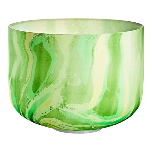 MEINL Sonic Energy 10 Marble Crystal Singing Bowl F4, Green, 432 Hz, Heart Chakra [MCSB10F]