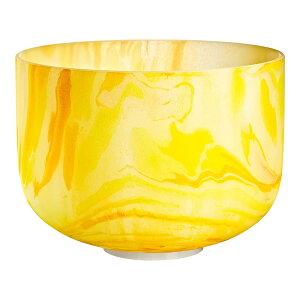 MEINL Sonic Energy 10 Marble Crystal Singing Bowl E4, Yellow, 432 Hz, Solarplexus Chakra [MCSB10E]