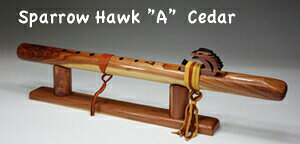 HIGH SPIRITS FLUTES CfBAt[g Sparrow Hawk "A" Cedar (113-C)
