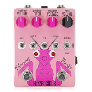 Fuzzrocious Pedals Playing Mantis