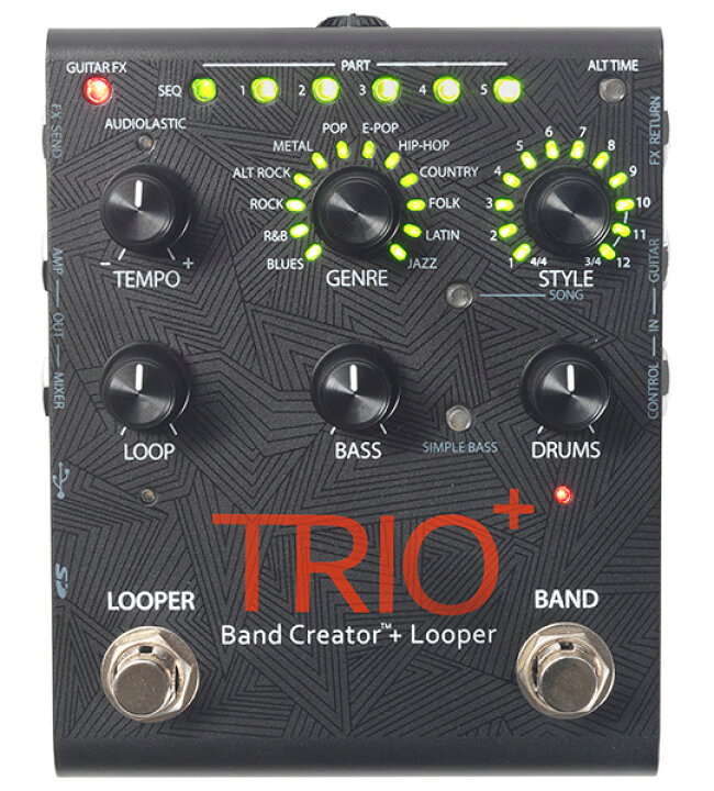 楽天市場】DigiTech TRIO+ デジテック トリオプラス エフェクター 