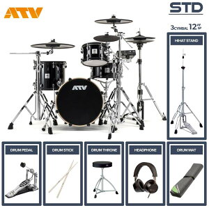 ATV aDrums artist STANDARD SET ADA-STDSET 3Cymbal �t���I�v�V�����Z�b�g (12Splash, �V���O���y�_��)