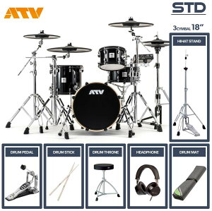 ATV aDrums artist STANDARD SET ADA-STDSET 3Cymbal tIvVZbg (18"Crash, VOy_)
