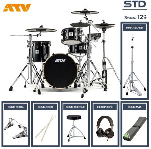 ATV aDrums artist STANDARD SET ADA-STDSET 3Cymbal �t���I�v�V�����Z�b�g (12Splash, �c�C���y�_��)