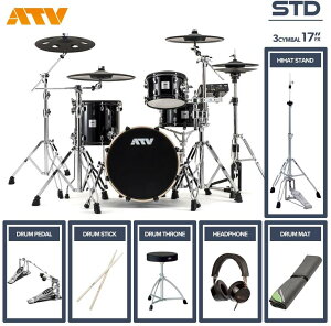 "ATV aDrums artist STANDARD SET ADA-STDSET 3Cymbal �t���I�v�V�����Z�b�g (17""Effect, �c�C���y�_��)"