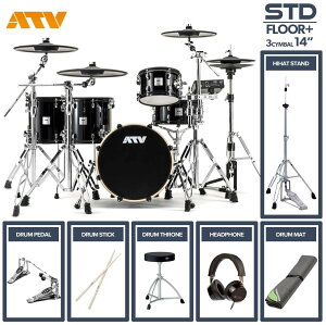 ATV aDrums artist STANDARD SET ADA-STDSET 2�t���A�^�� 3Cymbal �t���I�v�V�����Z�b�g (14Crash, �c�C���y�_��)