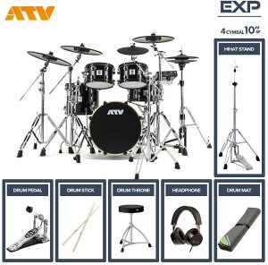 ATV aDrums artist EXPANDED SET ADA-EXPSET 4Cymbal �t���I�v�V�����Z�b�g (10Splash, �V���O���y�_��)