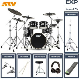 ATV aDrums artist EXPANDED SET ADA-EXPSET 4Cymbal フルオプションセット (17"China, ツインペダル)