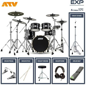 ATV aDrums artist EXPANDED SET ADA-EXPSET 4Cymbal �t���I�v�V�����Z�b�g (17Effect, �c�C���y�_��)
