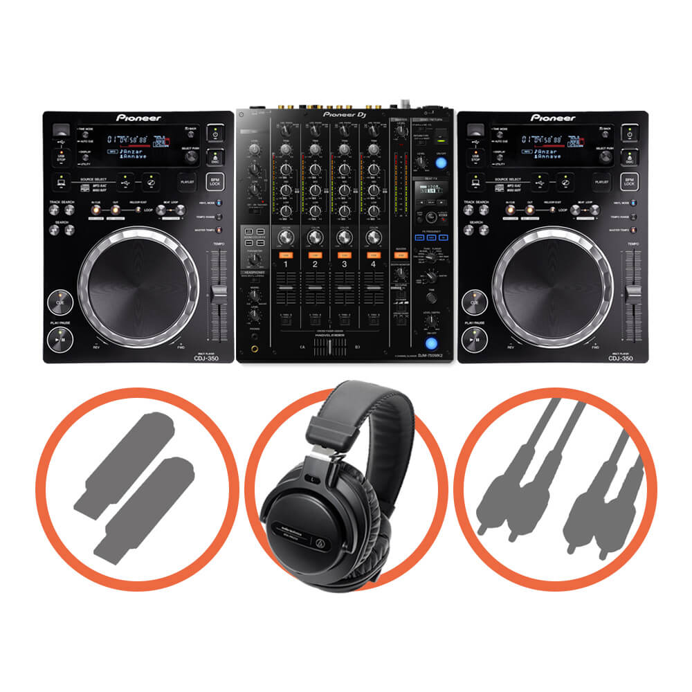 Pioneer DJ CDJ-350 DJM-350 セット - rehda.com