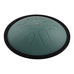 MEINL Sonic Energy 10 Compact Steel Tongue Drum, B Minor, 8 Notes, 432 Hz, Dark Green [CSTD1DG]