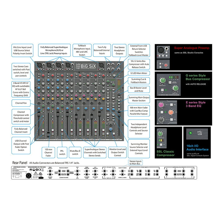 楽天市場】Solid State Logic (SSL) Big SiX : MUSICLAND KEY -楽器-